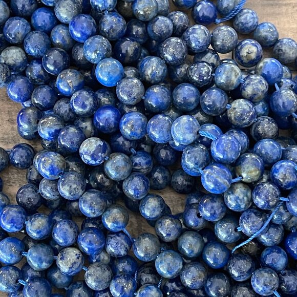 Lapis Lazuli Round Bead Strands - 4mm - Picture 1 of 4